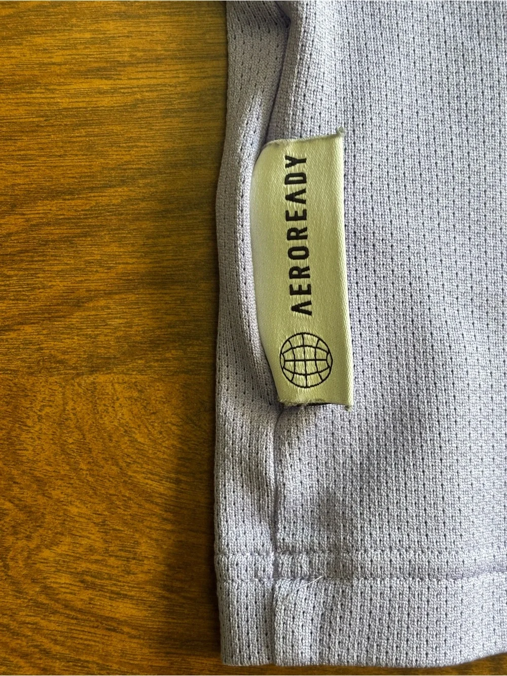 adidas Lavender Tee with Pale Yellow Logo